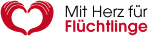 Mit Herz fuer Fluechtlinge - Logo